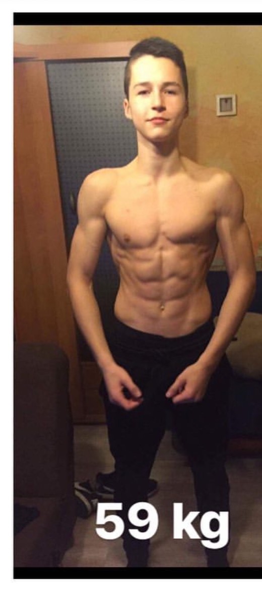 Przemiana Bogusza przed: 59 kg